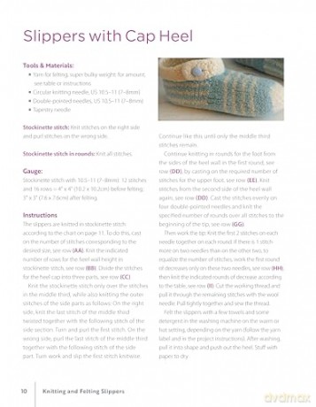 Knitting and Felting Slippers: Learn to Make Cute and Cozy Footwear for All Ages - Sabine Abel [KSIĄŻKA]