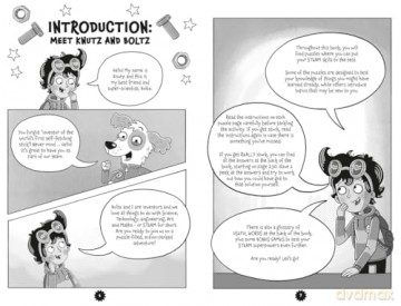 Knutz and Boltz and the Sorcerer of Science: A STEAM Puzzle Adventure (Adventures of Knutz and Boltz) - Tim Collins [KSIĄŻKA]
