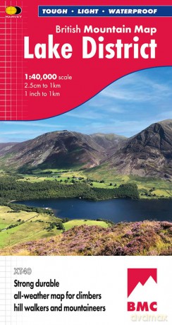 Lake District British Mountain Map XT40 - Harvey Maps [KSIĄŻKA]