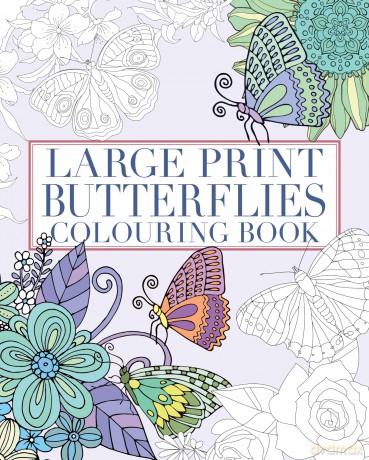 Large Print Butterflies Colouring Book (Arcturus Creative Colouring) - Tansy Willow [KSIĄŻKA]