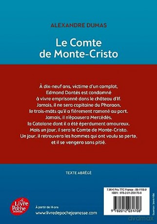 Le Comte de Monte Cristo (abrege) (Livre de Poche Jeunesse) - Alexandre Dumas [KSIĄŻKA]