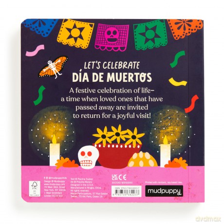 Let's Celebrate Dia de Muertos Board Book - Mudpuppy [KSIĄŻKA]