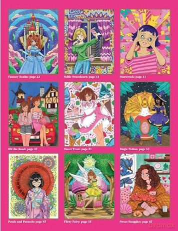 Let's Color Manga: More than 45 Intricate, Whimsical Designs - Alice Pettillo [KSIĄŻKA]