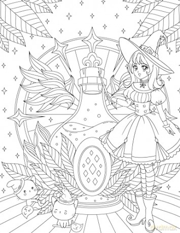 Let's Color Manga: More than 45 Intricate, Whimsical Designs - Alice Pettillo [KSIĄŻKA]