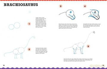 Let's Draw Dinosaurs: Learn to draw a variety of dinosaurs step by step! (7) - How2DrawAnimals [KSIĄŻKA]