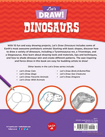 Let's Draw Dinosaurs: Learn to draw a variety of dinosaurs step by step! (7) - How2DrawAnimals [KSIĄŻKA]