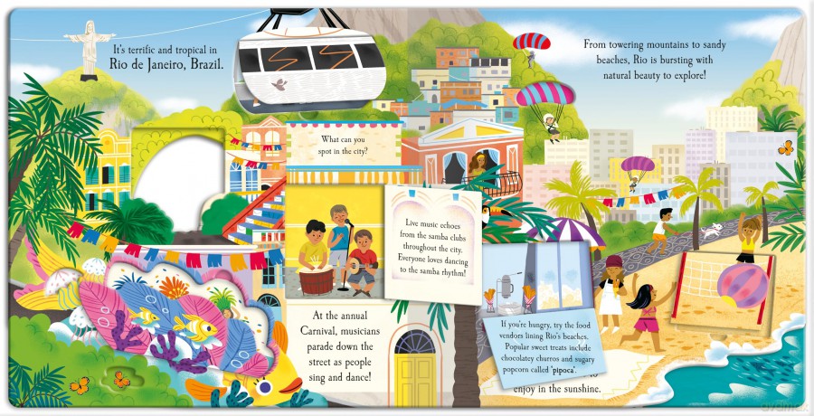 Let's Explore The City - Children's Lift-The-Flap Book - Laura Garnerburt [KSIĄŻKA]