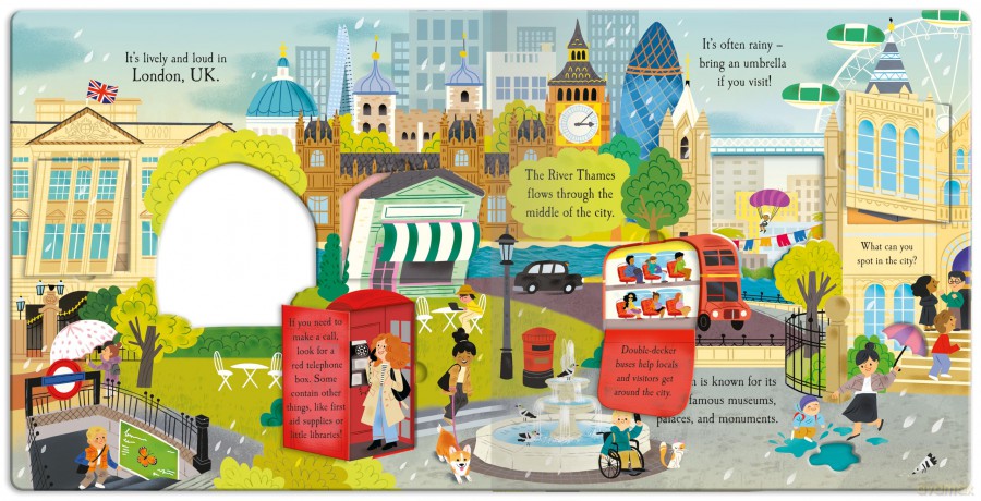 Let's Explore The City - Children's Lift-The-Flap Book - Laura Garnerburt [KSIĄŻKA]