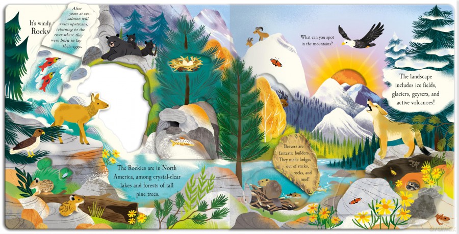 Let's Explore The Mountains - Children's Lift-The-Flap Book - Laura Garnerburt [KSIĄŻKA]