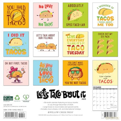 Let's Taco 'Bout It 2025 Wall [KSIĄŻKA]