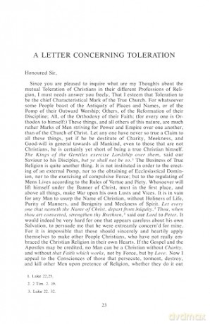 Letter Concerning Toleration (Hpc Classics Series): Humbly Submitted - John Locke [KSIĄŻKA]