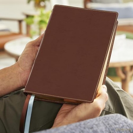 Life in Christ Bible: Discovering, Believing, and Rejoicing in Who God Says You Are (NKJV, Brown Bonded Leather, Red Letter, Comfort Print) - Thomas Nelson [KSIĄŻKA]