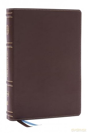 Life in Christ Bible: Discovering, Believing, and Rejoicing in Who God Says You Are (NKJV, Brown Bonded Leather, Thumb Indexed, Red Letter, Comfort Print) - Thomas Nelson [KSIĄŻKA]