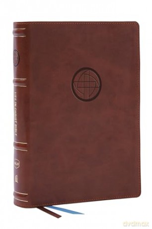 Life in Christ Bible: Discovering, Believing, and Rejoicing in Who God Says You Are (NKJV, Brown Leathersoft, Red Letter, Comfort Print) - Thomas Nelson [KSIĄŻKA]