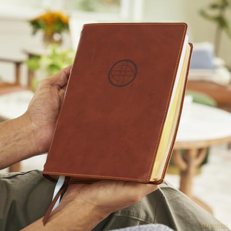 Life in Christ Bible: Discovering, Believing, and Rejoicing in Who God Says You Are (NKJV, Brown Leathersoft, Red Letter, Comfort Print) - Thomas Nelson [KSIĄŻKA]