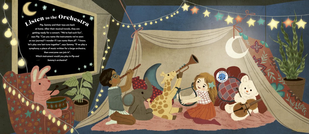 Listen to the Music: The Instruments: A world of magical melodies - Press the Notes to Listen to a World of Music - Mary Richards [KSIĄŻKA]
