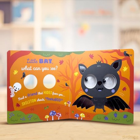 Little Bat What Can You See: Googly Eye Board Book - Cara Jenkins [KSIĄŻKA]