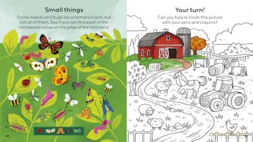Little Learners: On the Farm: Packed with Mazes, Dot-to-Dots, Puzzles, Drawing, and More! - Lisa Regan [KSIĄŻKA]