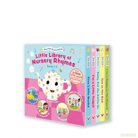 Little Library of Sing-Along Nursery Rhymes (Books 1-5) - Kevin Payne [KSIĄŻKA]