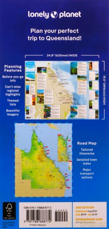Lonely Planet Queensland Planning Map - Lonely Planet [KSIĄŻKA]