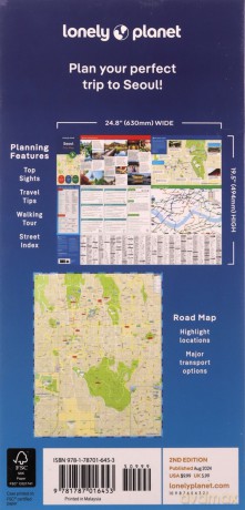 Lonely Planet Seoul City Map - Lonely Planet [KSIĄŻKA]