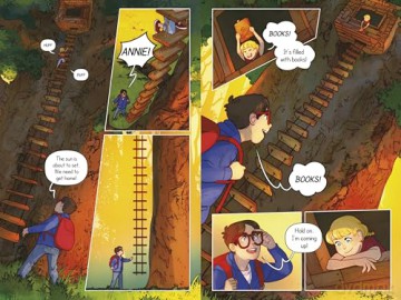 Magic Tree House: Dinosaurs Before Dark: The Graphic Novel - Mary Pope Osborne [KSIĄŻKA]