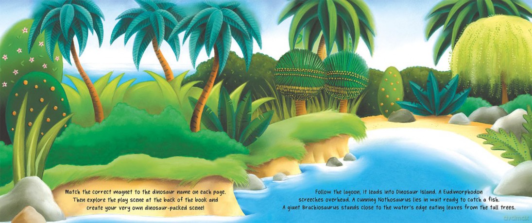 Magnetic Dinosaur Island (Magnetic Island Books) - Oakley Graham [KSIĄŻKA]