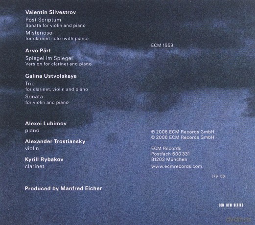 Silvestrov/Part/Ustvolskaya: Misterioso [CD]