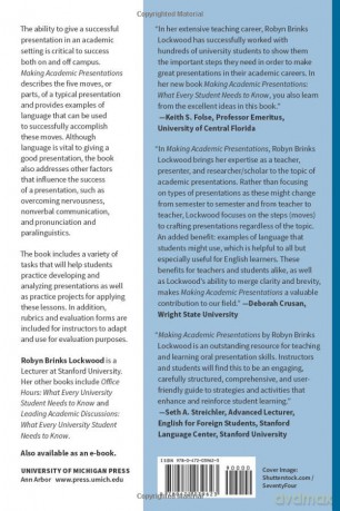 Making Academic Presentations: What Every University Student Needs to Know - Robyn Brinks Lockwood (author) [KSIĄŻKA]