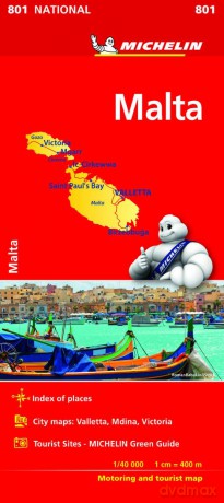 Malta National Map 801: Map (Michelin National Maps, 801) - Michelin [KSIĄŻKA]