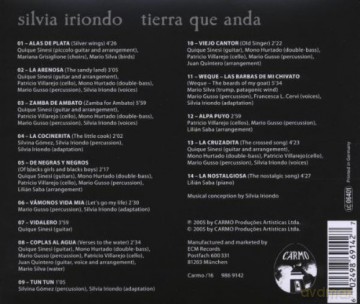 Silvia Iriondo: Tierra Que Anda [CD]