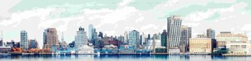 Manhattan Skyline: The City Unfolds - Laurent Dequick [KSIĄŻKA]