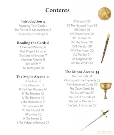 Manifestation Tarot: Includes 78 cards and a 64-page illustrated book - Jayne Wallace [KSIĄŻKA]
