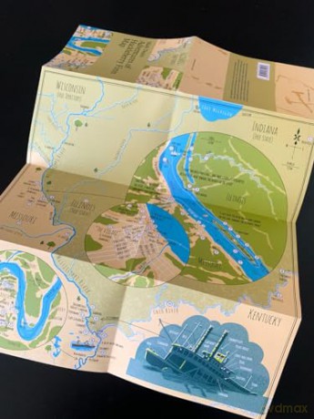 Mark Twain, Adventures of Huckleberry Finn Map (Literary Maps Series Series) - Martin Thelander [KSIĄŻKA]