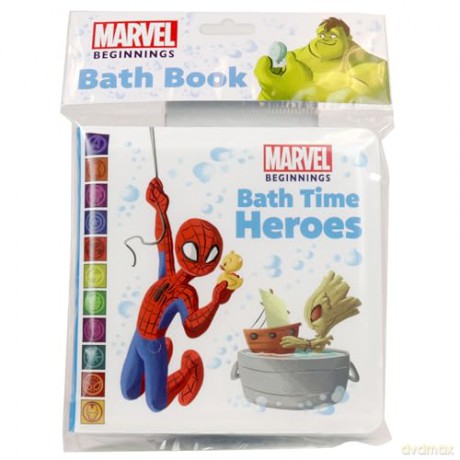 Marvel Beginnings: Bath Time Heroes Bath Book - Pi Kids [KSIĄŻKA]