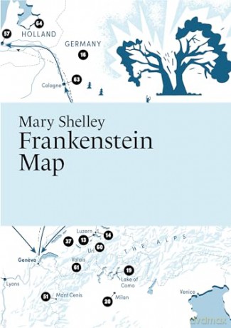 Mary Shelley, Frankenstein Map (Literary Maps Series Series) - Martin Thelander [KSIĄŻKA]
