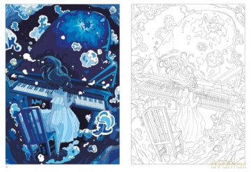 Master of Manga: A Colouring Book by Narano - Narano [KSIĄŻKA]