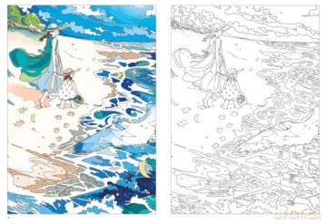 Master of Manga: A Colouring Book by Narano - Narano [KSIĄŻKA]
