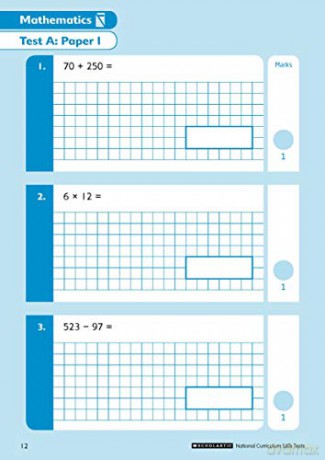 Maths Practice Tests for Ages 10-11 (Year 6) Includes two complete test papers plus answers and mark scheme (National Curriculum SATs Tests) - Paul Hollin [KSIĄŻKA]