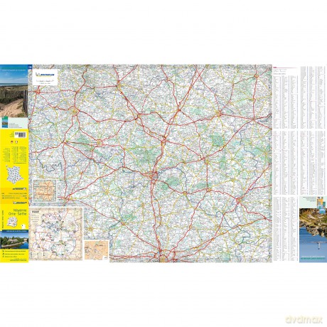 Mayenne, Orne, Sarthe - Michelin Departemental Map 310 - Michelin [KSIĄŻKA]