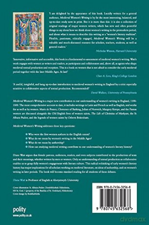 Medieval Women's Writing: Works by and for Women in England, 1100-1500: 2 (Women and Writing) - Prof Diane Watt [KSIĄŻKA]