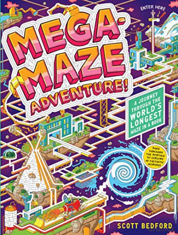 Mega-Maze Adventure! (Maze Activity Book for Kids Ages 7+): A Journey Through the World's Longest Maze in a Book - Scott Bedford [KSIĄŻKA]