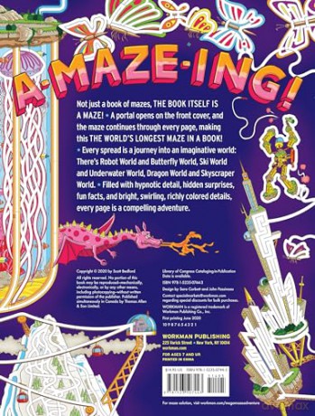 Mega-Maze Adventure! (Maze Activity Book for Kids Ages 7+): A Journey Through the World's Longest Maze in a Book - Scott Bedford [KSIĄŻKA]