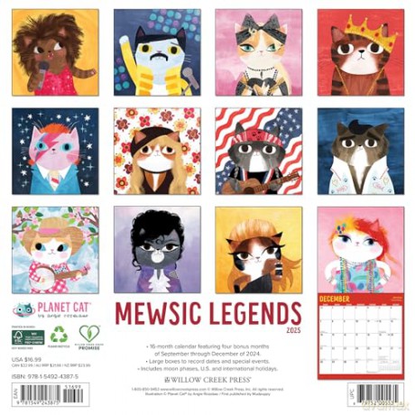 Mewsic Legends 2025 Wall [KSIĄŻKA]