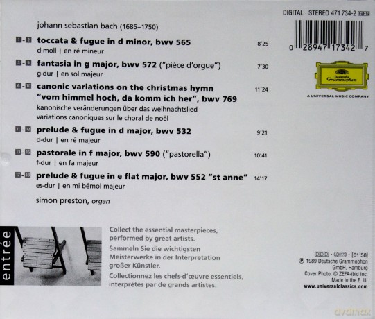Simon Preston: Entree [CD]