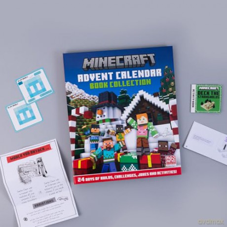 Minecraft Kalendarz Adwentowy: Book Collection: The official illustrated children's Christmas Kalendarz Adwentowy - perfect for kids aged 6, 7, 8, 9, 10 and 11 - new for 2024! [KSIĄŻKA]