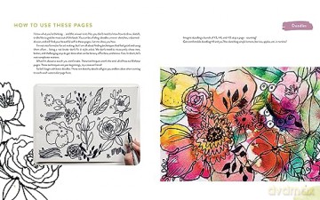 Mixed-Media Adventures with Kristy Rice: A Noncoloring Book - Kristy Rice [KSIĄŻKA]