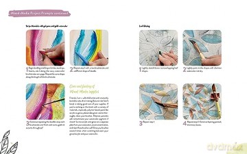 Mixed-Media Adventures with Kristy Rice: A Noncoloring Book - Kristy Rice [KSIĄŻKA]