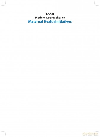 Modern Approaches to Maternal Health Initiatives - Hrishikesh D Pai [KSIĄŻKA]