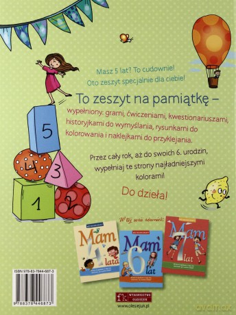 Mój własny zeszyt - Mam 5 lat [KSĄŻKA]